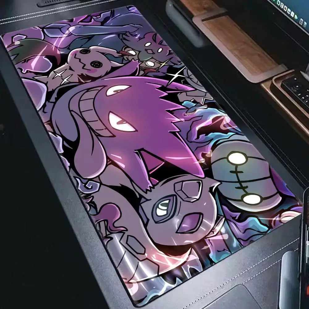 Grand tapis de souris de jeu Pokemon-Gengar antidérapant [